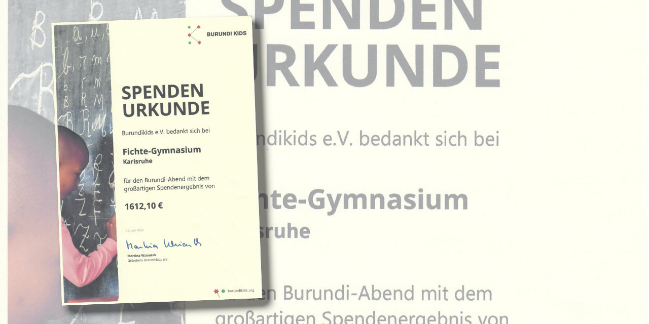 Bäume und Bücher für unsere Partnerschule in Burundi