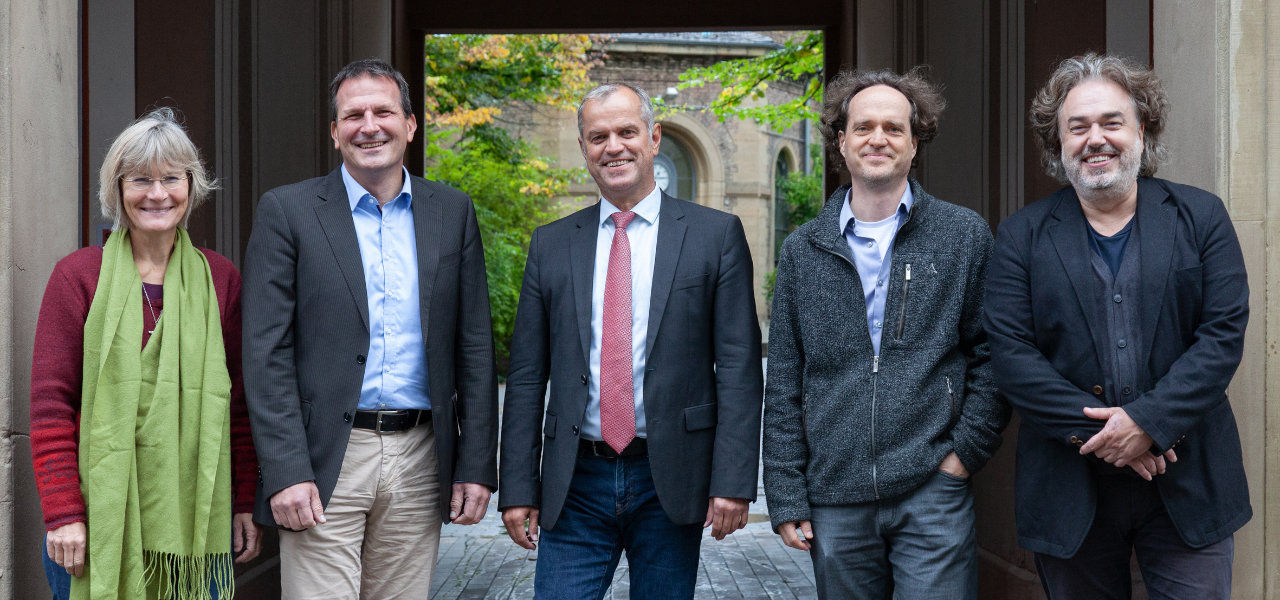 v.l.n.r Uta Lanske, Thomas Ernst, Ralf Wehrmann, Fabian Kaindl, Martin Schray